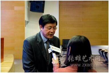 青年艺术+组委会主席朱英杰先生接受张雄艺术网北京站记者采访