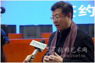 王杰先生接受张雄艺术网北京站记者采访