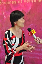 绿芽基金会理事长蔡文芳女士接受媒体采访
